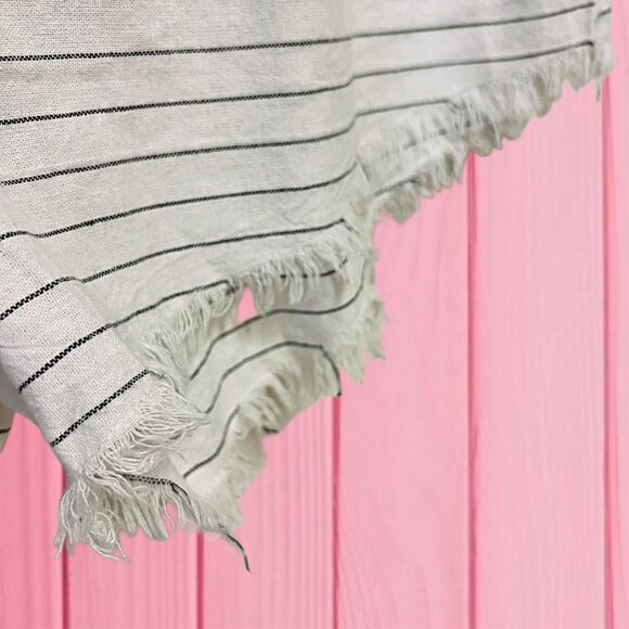 SABO Striped Short Romper Shirt & Short Ripped Hem One Piece Jumpsuit Summer - Picture 9 of 11